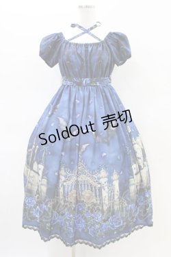 画像1: Enchantlic Enchantilly / 幻影薔薇城〜コウモリ公爵からの招待状〜ワンピース Free 青い夜 H-26-02-19-1033-LO-OP-NS-ZH