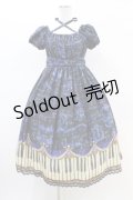 Enchantlic Enchantilly / アンティークエレガンスピアノワンピース Free ブラック/ブルー H-26-02-19-1034-LO-OP-NS-ZH