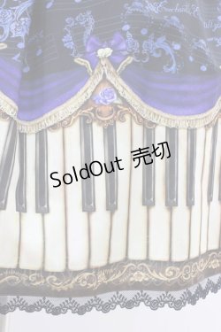 画像5: Enchantlic Enchantilly / アンティークエレガンスピアノワンピース Free ブラック/ブルー H-26-02-19-1034-LO-OP-NS-ZH