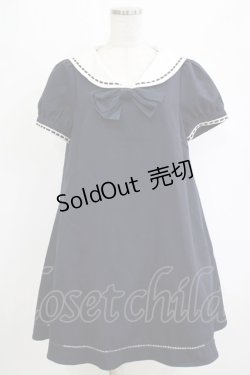 画像1: Secret Honey / セーラーワンピース Free ネイビー H-26-02-20-028-CA-OP-NS-ZH