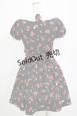画像3: Ank Rouge / ランダムチェリーベリー衿付きワンピース M ブラック H-26-02-20-032-CA-OP-NS-ZH