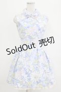 LIZ LISA / 花柄ワンピース Free ブルー H-26-02-20-033-LO-TO-NS-ZH