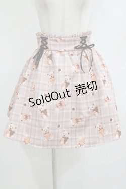 画像1: Ank Rouge / スウィートテディスカート M ブラウン H-26-02-20-036-CA-SK-NS-ZH