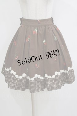 画像1: Ank Rouge / BerryChocolateスカート M ブラウン H-26-02-20-037-CA-SK-NS-ZH