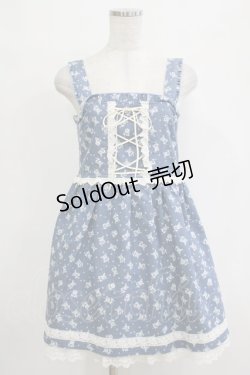 画像1: Ank Rouge / 花柄ワンピース Free ブルー H-26-02-20-039-CA-OP-NS-ZH