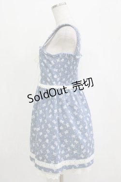 画像2: Ank Rouge / 花柄ワンピース Free ブルー H-26-02-20-039-CA-OP-NS-ZH