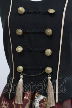 画像5: axes femme / レトロクロック柄ジャンスカ M ワイン H-26-02-20-004-AX-OP-NS-ZH