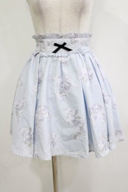 画像1: Ank Rouge / 花柄スカート M サックス H-26-02-20-041-CA-SK-NS-ZH