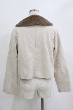 画像3: m petit by misako / AM*ファーエリショートJK S ベージュ H-26-02-20-043-LO-CO-NS-ZH