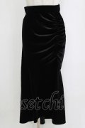 LOLITAその他 / LVEU./Shirring velour mermaid skirt Free ブラック H-26-02-20-045-LO-SK-NS-ZH