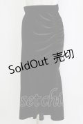 LOLITAその他 / LVEU./Shirring velour mermaid skirt Free ブラック H-26-02-20-045-LO-SK-NS-ZH