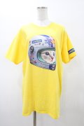 MILKBOY / CAT RACER TEE L イエロー H-26-02-20-1043-MB-TO-KB-ZH