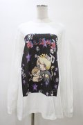 NieR Clothing / プリントLONG CUTSEW XL 白 H-26-02-20-1046-PU-TO-KB-ZH