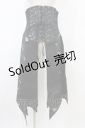 Qutie Frash / 2023-宵鶴-ラップコルセット  黒 H-26-02-20-1008-QU-ZA-KB-ZH