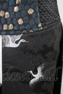 画像3: Qutie Frash / 2023-宵鶴-ラップコルセット  黒 H-26-02-20-1008-QU-ZA-KB-ZH