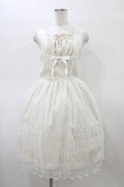 画像1: Moi-meme-Moitie / 燭台エンブレムゲートジャンパースカート  アイボリー×オフホワイト H-26-02-20-1017-MO-OP-KB-ZH