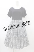 MILK / ティアードギンガムワンピース  ブラック H-26-02-20-1019-ML-OP-KB-ZH