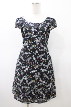 画像1: MILK / シュガープラムドレス  ブラック H-26-02-20-1025-ML-OP-AK-ZH