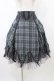 画像1: Ozz Croce / プリーツフリルチェックスカート  グレー H-26-02-20-1030-OO-SK-KB-ZH (1)