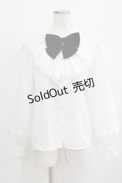 画像1: Amavel / Velvet Ribbonラッフルブラウス Free オフ/グリーン H-26-02-20-051-CA-BL-NS-ZH