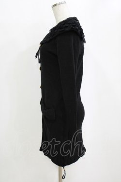 画像2: JESUS DIAMANTE / レース襟カーディガン Free ブラック H-26-02-20-054-JE-TO-NS-ZH