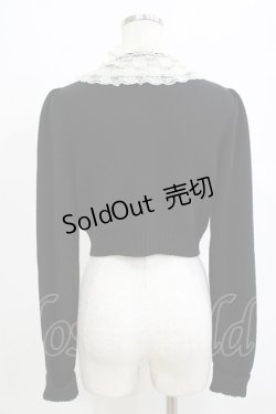 画像3: JESUS DIAMANTE / レース襟カーディガン 40 ブラック H-26-02-20-056-JE-TO-NS-ZH