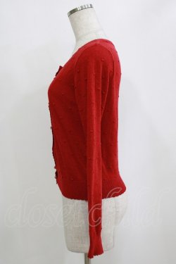 画像2: Ank Rouge / ドットカーディガン M レッド H-26-02-20-058-CA-TO-NS-ZH