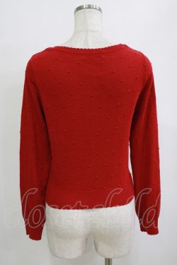 画像3: Ank Rouge / ドットカーディガン M レッド H-26-02-20-058-CA-TO-NS-ZH