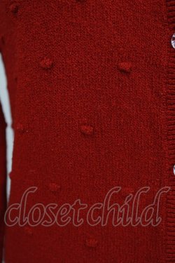 画像4: Ank Rouge / ドットカーディガン M レッド H-26-02-20-058-CA-TO-NS-ZH