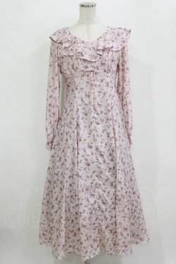 画像1: Ank Rouge / 花柄ロングワンピース M ピンク H-26-02-20-007-CA-OP-NS-ZH