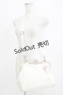 画像1: Amavel / オリジナルチャーム付がま口バッグ  アイボリー H-26-02-20-065-CA-BG-NS-ZH