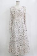 Ank Rouge / 花柄ロングワンピース M アイボリー H-26-02-20-008-CA-OP-NS-ZH