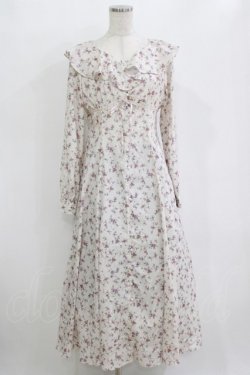 画像1: Ank Rouge / 花柄ロングワンピース M アイボリー H-26-02-20-008-CA-OP-NS-ZH