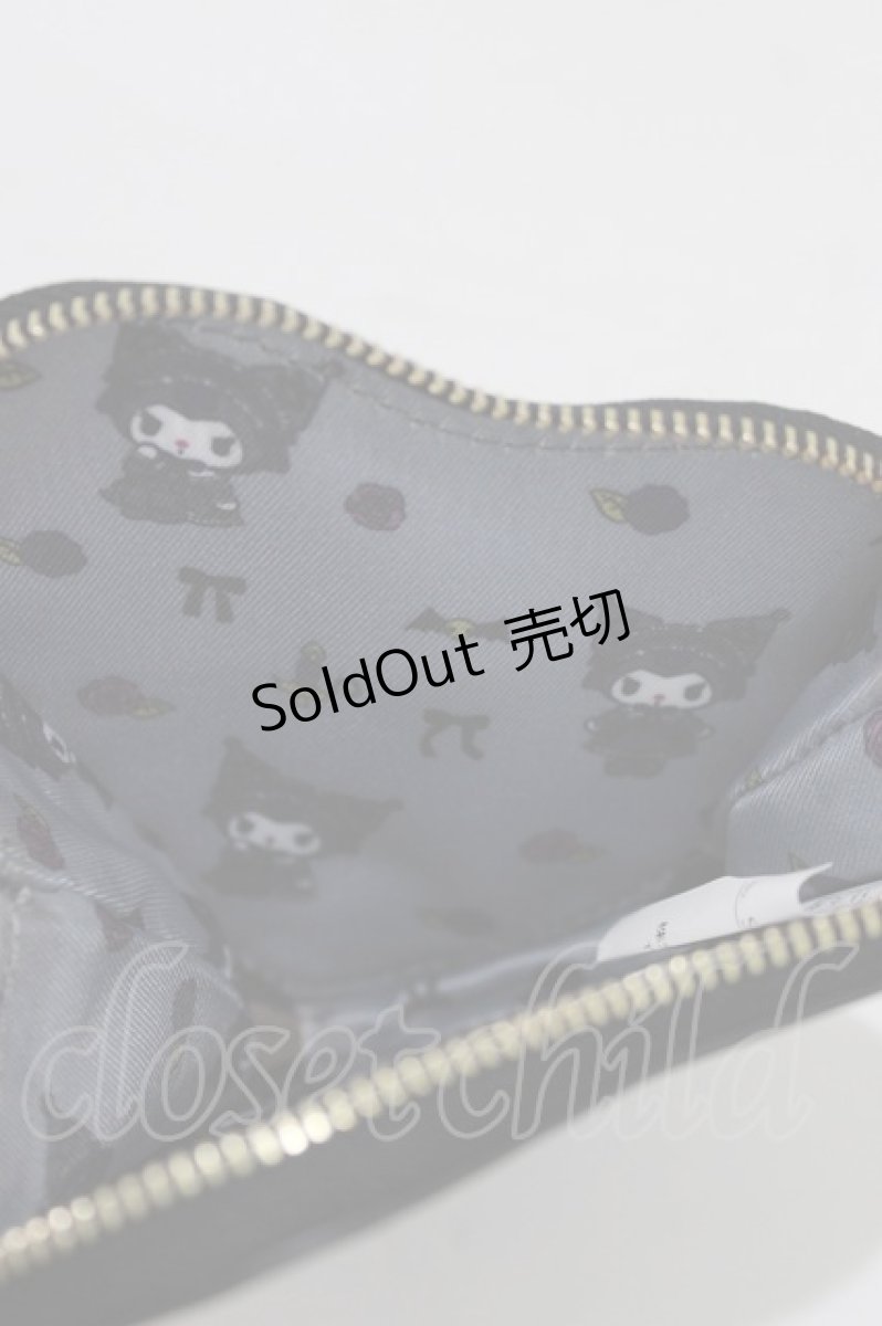 画像3: m petit by misako / サンリオキャラクターズ クロミ コインケース  ブラック H-26-02-20-073-LO-ZA-NS-ZH (3)