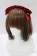 画像1: Ank Rouge / ベロアリボンカチューシャ  ボルドー H-26-02-20-077-CA-AC-NS-ZH (1)