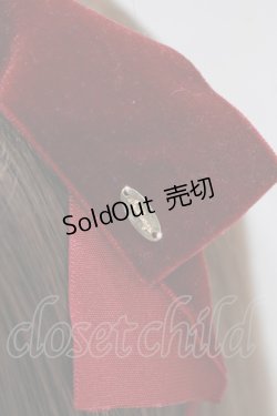 画像2: Ank Rouge / ベロアリボンカチューシャ  ボルドー H-26-02-20-077-CA-AC-NS-ZH