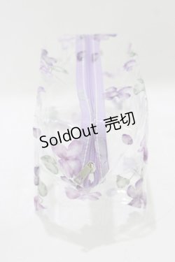 画像2: axes femme / クリアポーチ  ラベンダー H-26-02-20-079-AX-ZA-NS-ZH