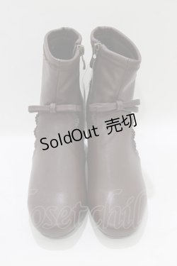 画像1: m petit by misako / TT*AMPUリボンSBT S ブラウン H-26-02-20-082-LO-SH-NS-ZH