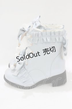 画像2: 母家（海外ロリータブランド） / ショートブーツ 22.5cm ブルー H-26-02-20-083-PU-BG-NS-ZH