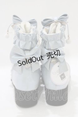 画像3: 母家（海外ロリータブランド） / ショートブーツ 22.5cm ブルー H-26-02-20-083-PU-BG-NS-ZH