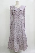 Ank Rouge / 花柄ロングワンピース M ラベンダー H-26-02-20-009-CA-OP-NS-ZH