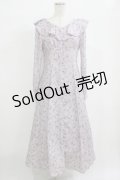 Ank Rouge / 花柄ロングワンピース M ラベンダー H-26-02-20-009-CA-OP-NS-ZH