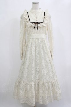 画像1: Ank Rouge / レースロングクラシックワンピース M 生成り H-26-02-20-010-CA-OP-NS-ZH
