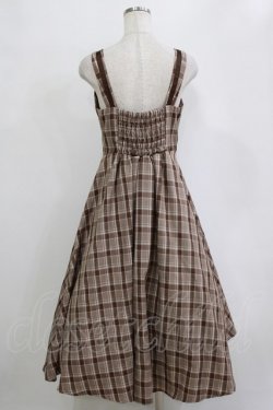 画像3: m petit by misako / AMCHKスクエアネックジャンパースカート S ブラウン H-26-02-20-011-LO-OP-NS-ZH