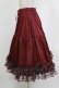 画像2: axes femme kawaii / レースフリルペチスカート M ワイン H-26-02-20-014-AX-SK-NS-ZH (2)