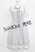 axes femme POETIQUE / レースビスチェ切り替えワンピ M ブルーグレー H-26-02-21-024-AX-OP-NS-ZH