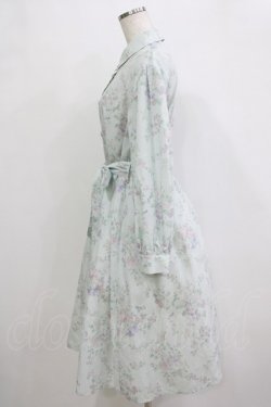 画像2: axes femme POETIQUE / ヴィンテージフラワーワンピース M ブルー H-26-02-21-025-AX-OP-NS-ZH