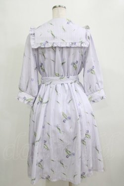 画像3: axes femme POETIQUE / チューリップストライプワンピース M ラベンダー H-26-02-21-027-AX-OP-NS-ZH