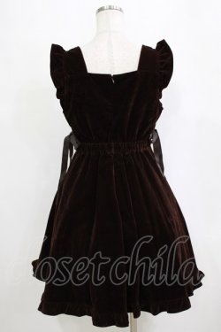 画像3: Honey Cinnamon / ベロアジャンパースカート Free ブラウン H-26-02-21-028-LO-OP-NS-ZH