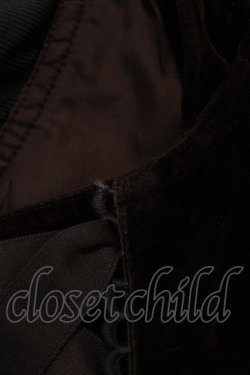 画像4: Honey Cinnamon / ベロアジャンパースカート Free ブラウン H-26-02-21-028-LO-OP-NS-ZH